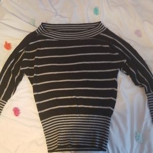 DKNY striped scoop neck sweater